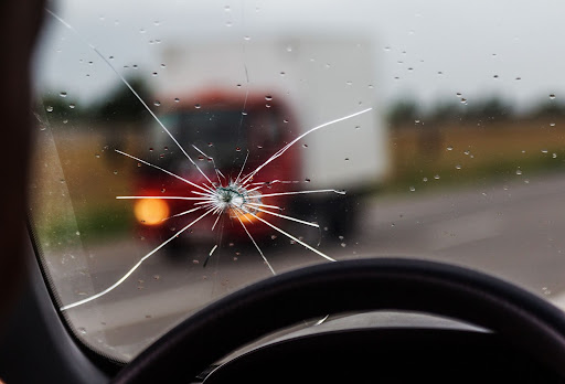 glass chip in windshield